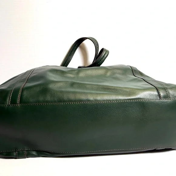 Hogan Dark Green Leather Shoulder Bag - Picture 12 of 12